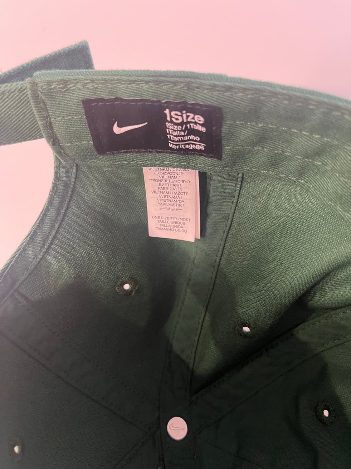 나이키 헤리티지86 퓨추라 볼캡 골지그린 상품이미지4