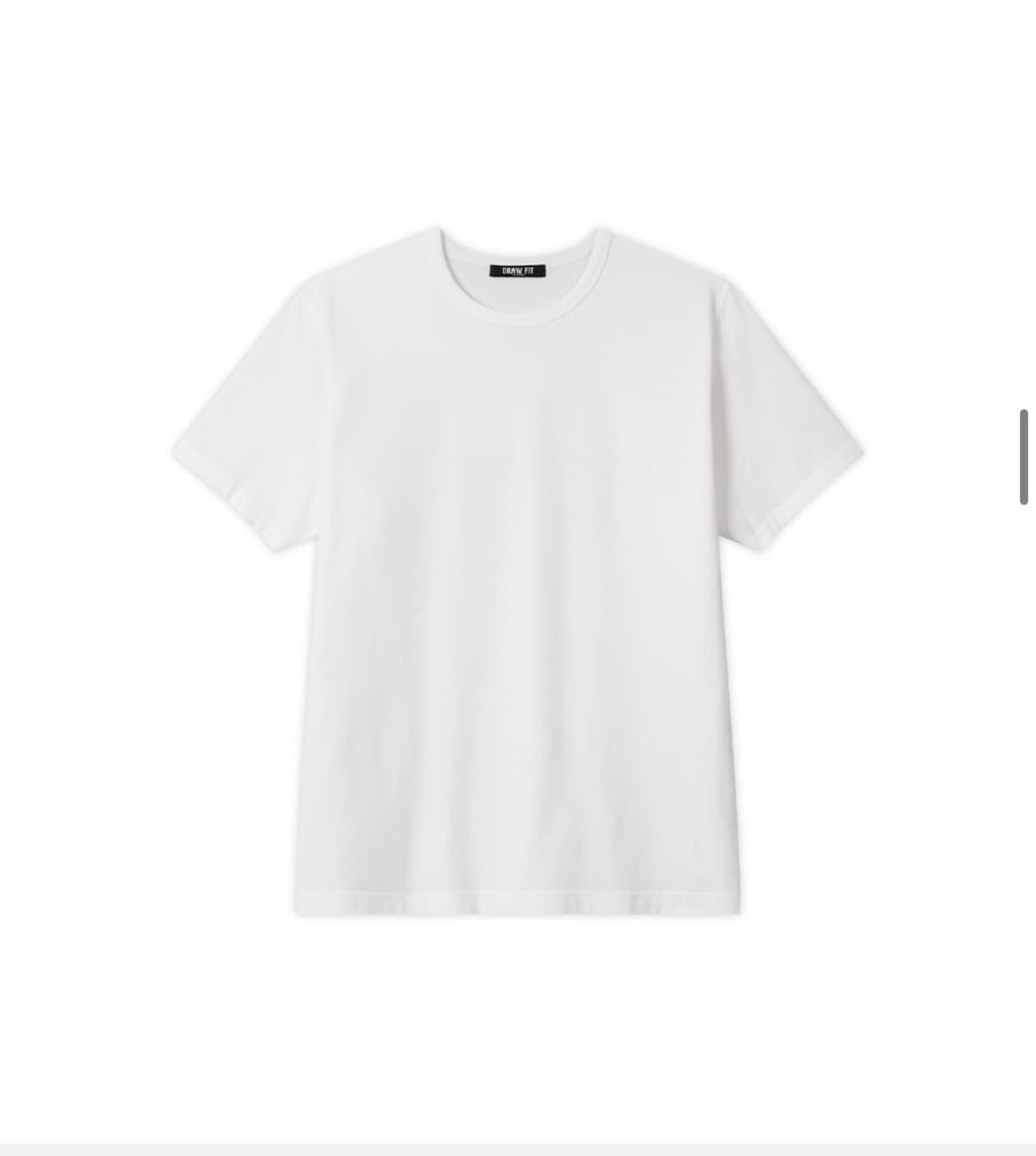 (XL) 드로우핏 만재 콜라보 러스티 머슬핏 티셔츠 WHITE 반팔 상품이미지8