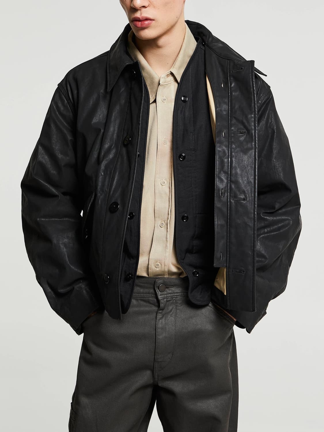 르메르 25ss 바이커 블루종 자켓 블랙 / 46 상품이미지5