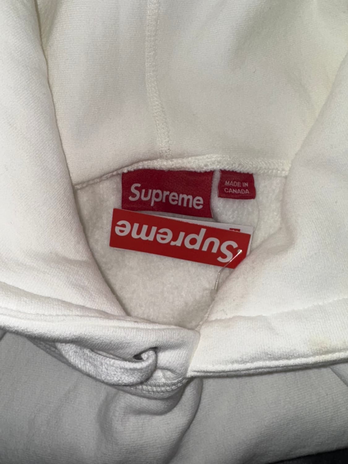 슈프림 Collegiate 후드티 L 화이트 상품이미지3