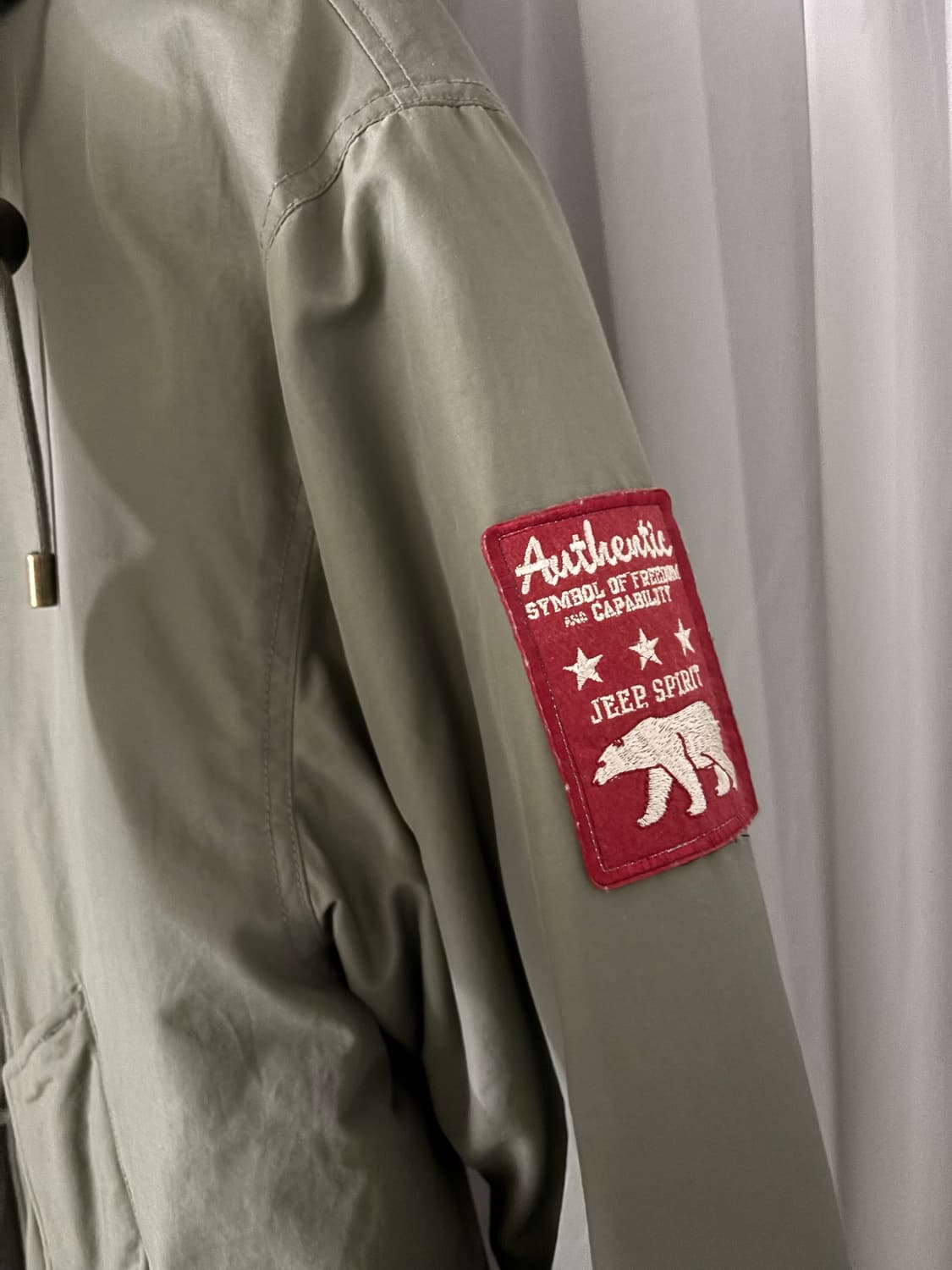 Jeep 카키 야상 롱패딩 개파카 이준호 착용 상품이미지5