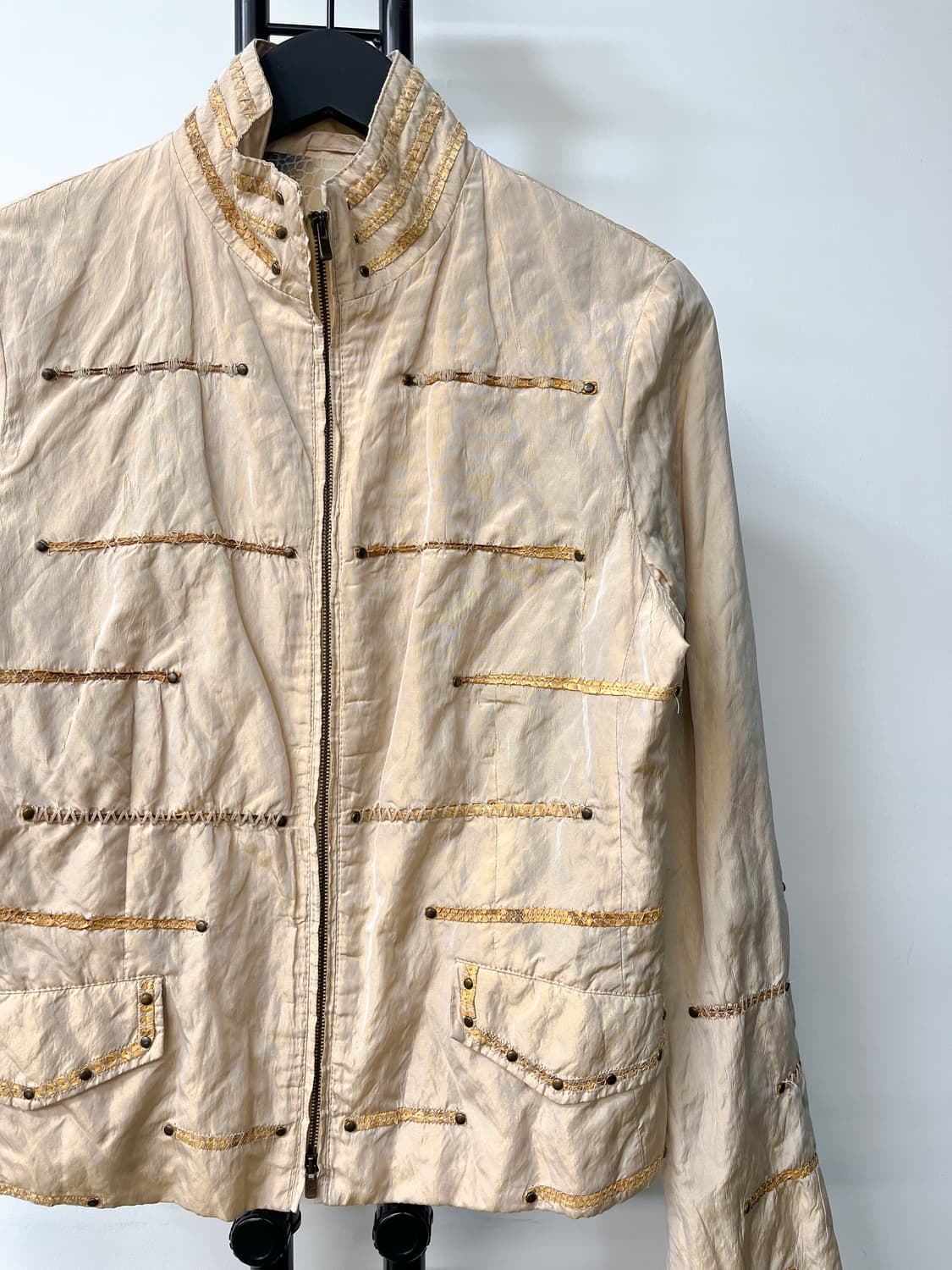 Giovanna Botticelli 투웨이 레더 스티치 자켓 상품이미지4