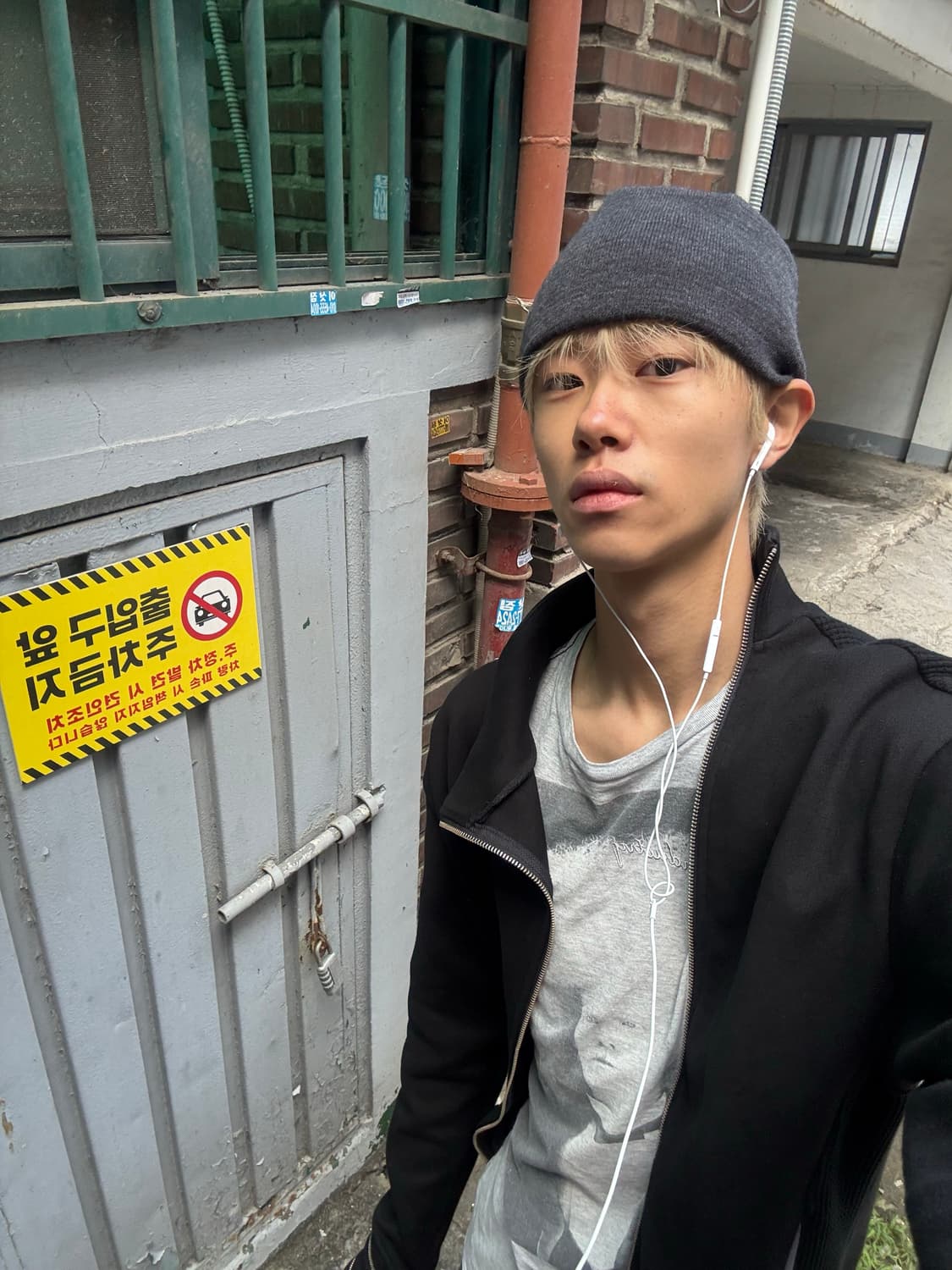 휴이 side zip neck track top 01사이즈 블랙 상품이미지2