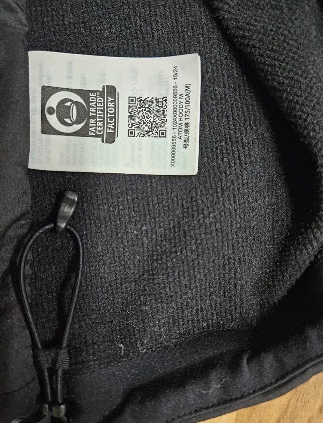 [M] 아크테릭스 아톰 후디 블랙 상품이미지2