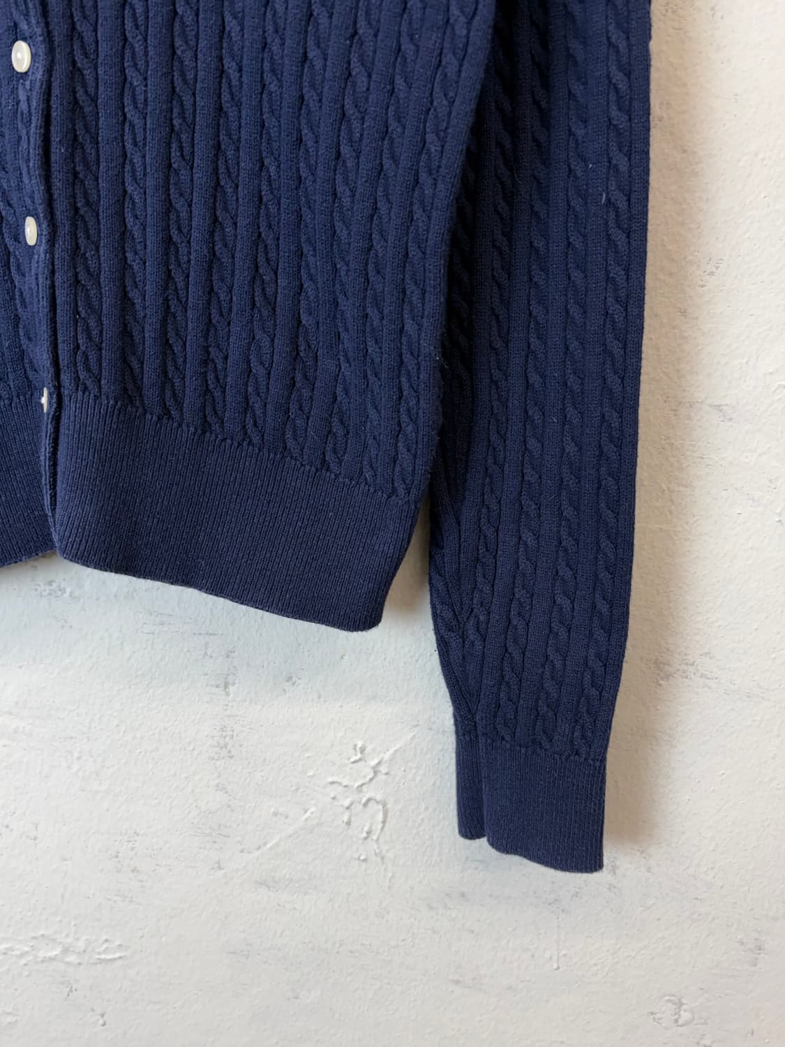 폴로랄프로렌 큐알 인증 걸즈 네이비 니트 가디 상품이미지4