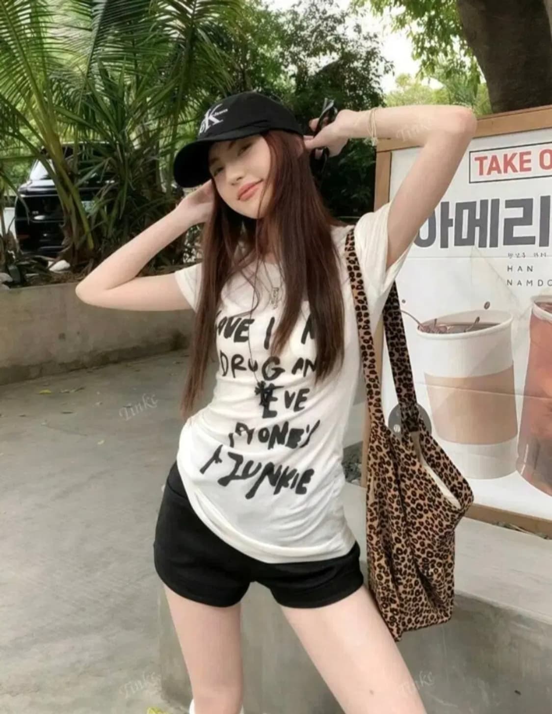 프린팅 여성 반팔 티셔츠 캐주얼 탑 상품이미지2