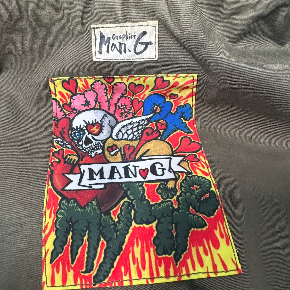 Graphist Man.G 그래피스트만지 카키 야상 F (스트릿) 상품이미지8