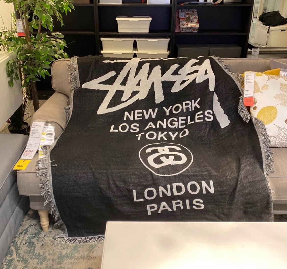 스투시 월드투어 블랭킷 담요 상품이미지2