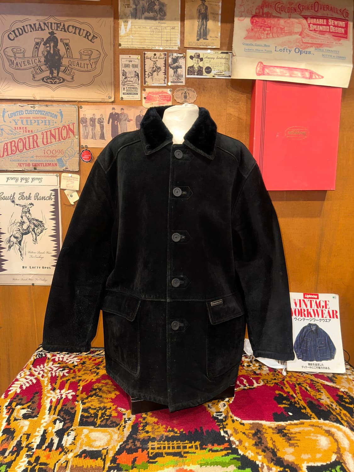 ( XL-2XL ) 가죽코트 가죽카코트 세무자켓 빈티지가죽 오버핏가죽 상품이미지3