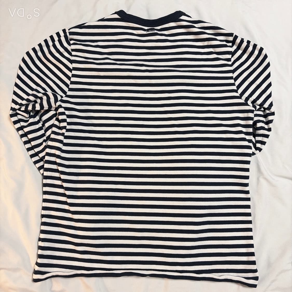 아미 스몰 하트 스트라이프 긴팔 티셔츠 S 상품이미지2