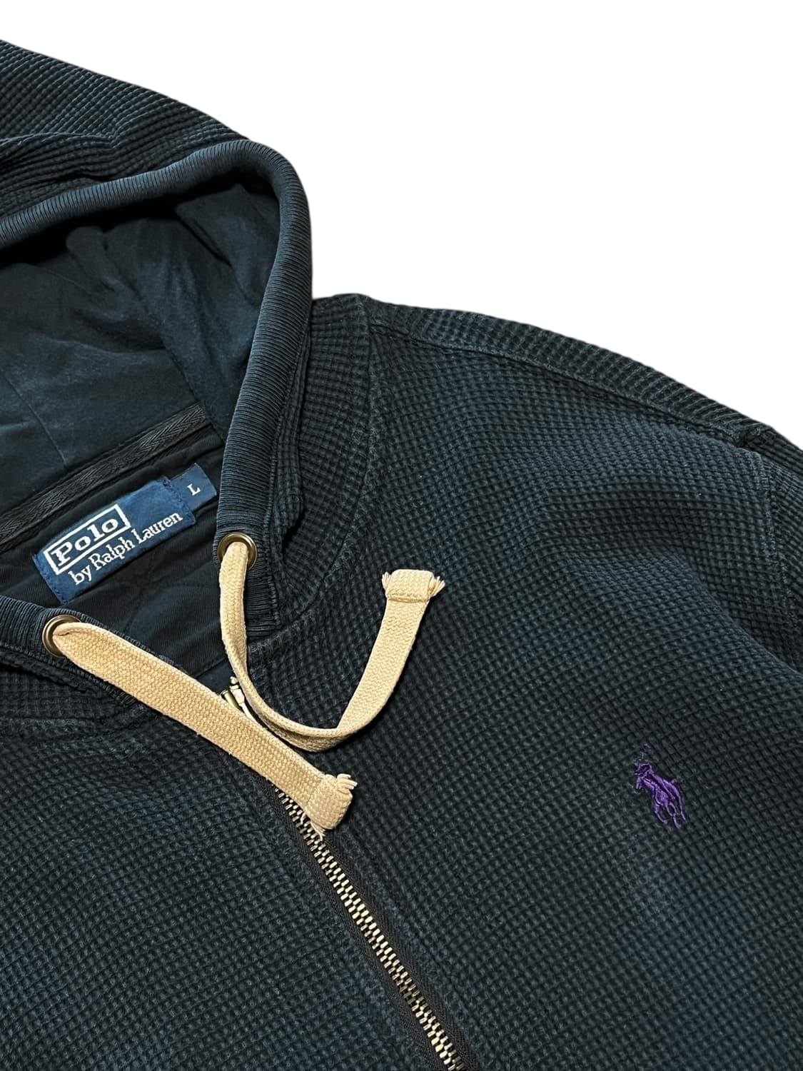 폴로랄프로렌 써멀 와플 투웨이 후드집업 상품이미지2