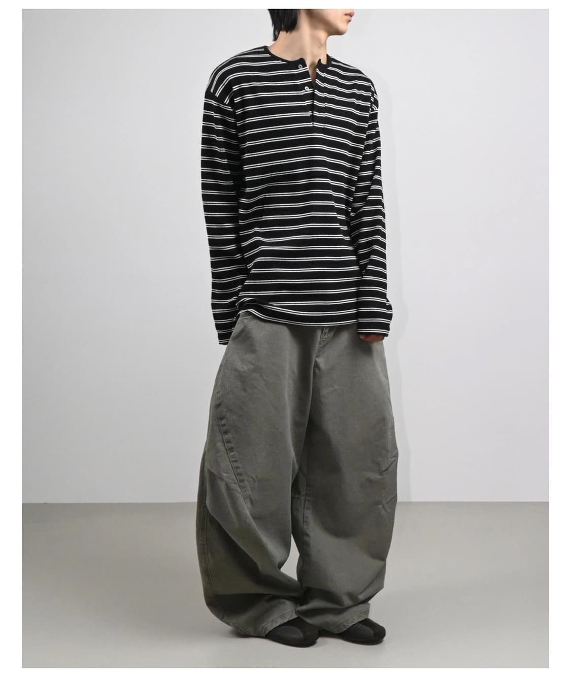 [1회착] Egot 카치온 벌룬 코튼팬츠(M) 남성커브드팬츠/와이드팬츠 상품이미지7