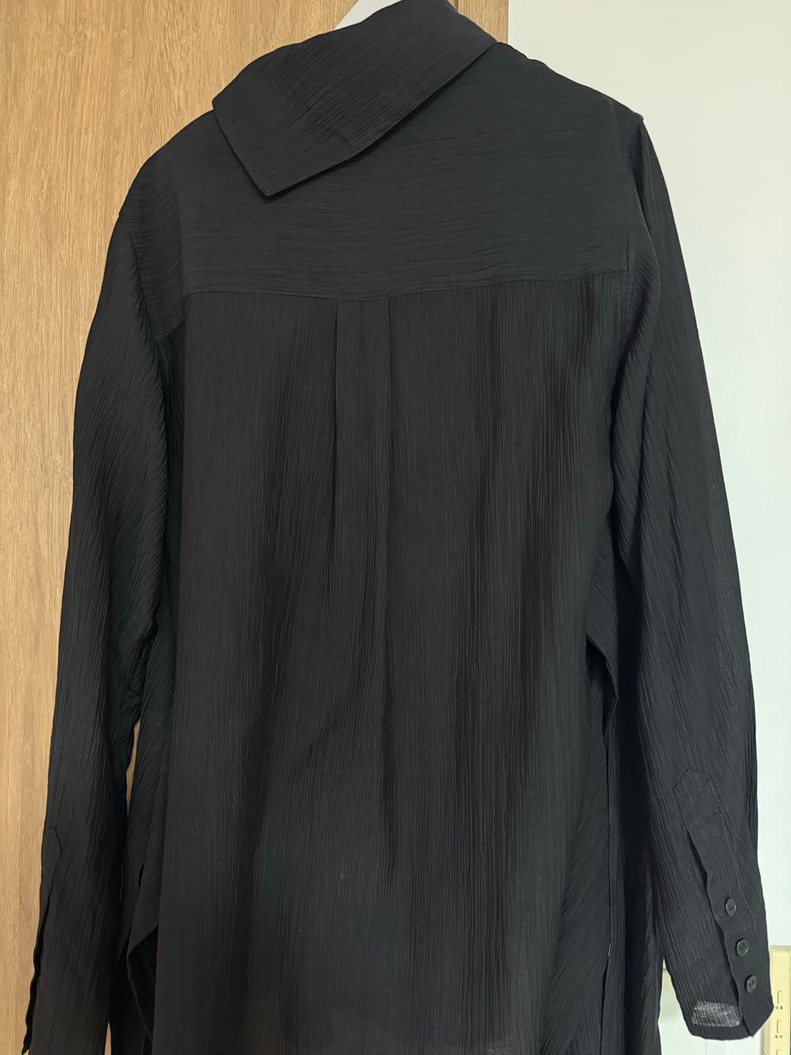 트리밍버드 3-way High-neck Wrap Blouse 블랙 상품이미지7