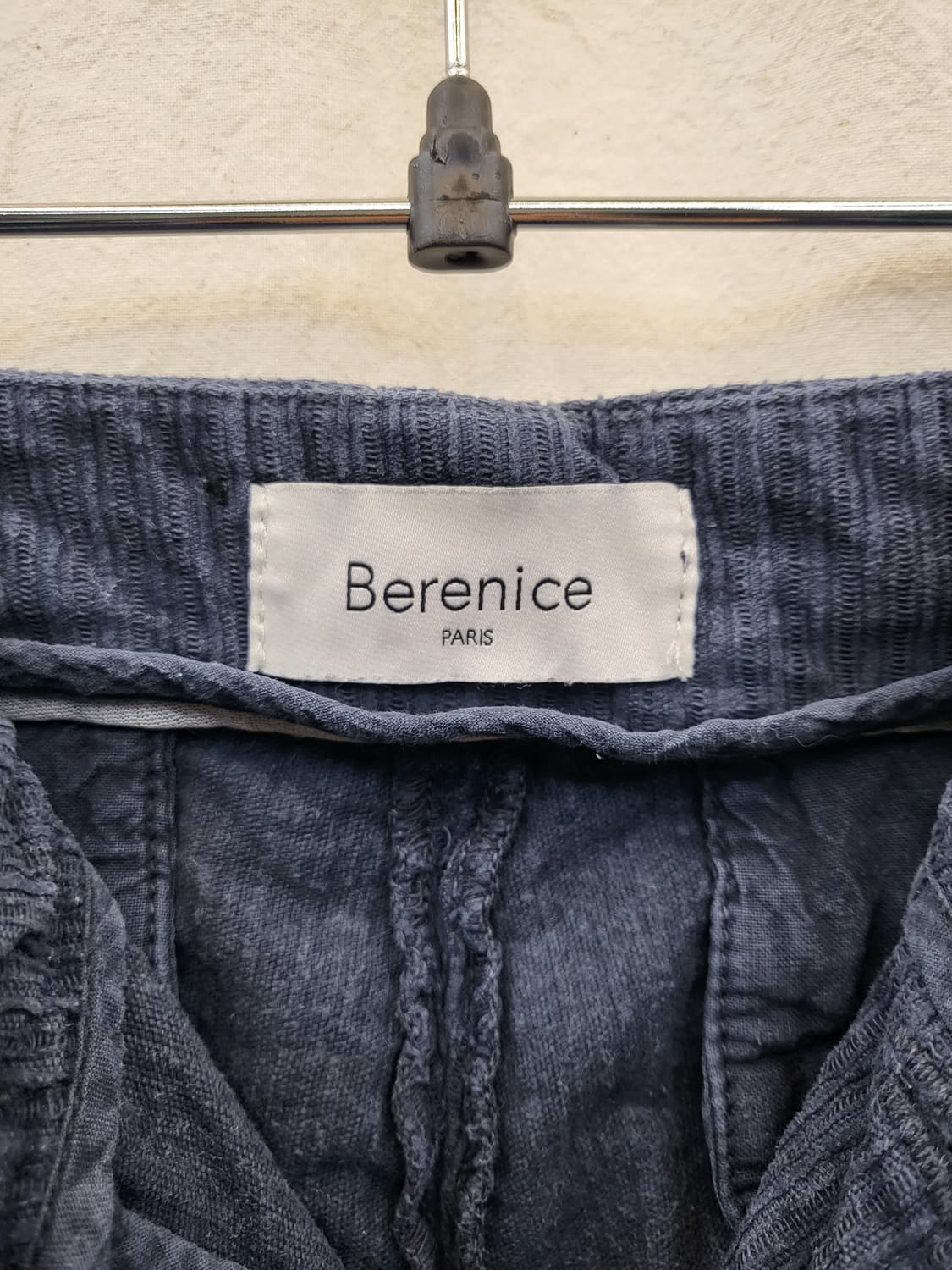 Berenice 네이비 골덴 와이드 팬츠 상품이미지3