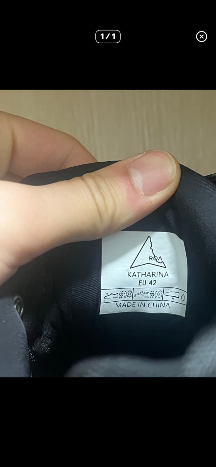 로아 하이킹 카타리나 블랙 42사이즈 상품이미지3