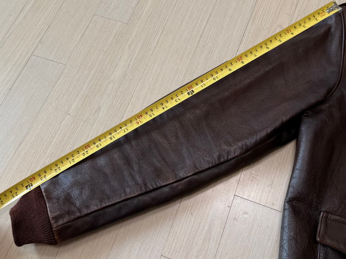 리얼맥코이 A2 씰브라운 색상 호스하이드 가죽자켓 상품이미지2