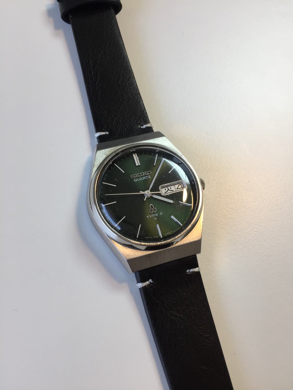 70s seiko type 2 olive dial quartz 상품이미지9