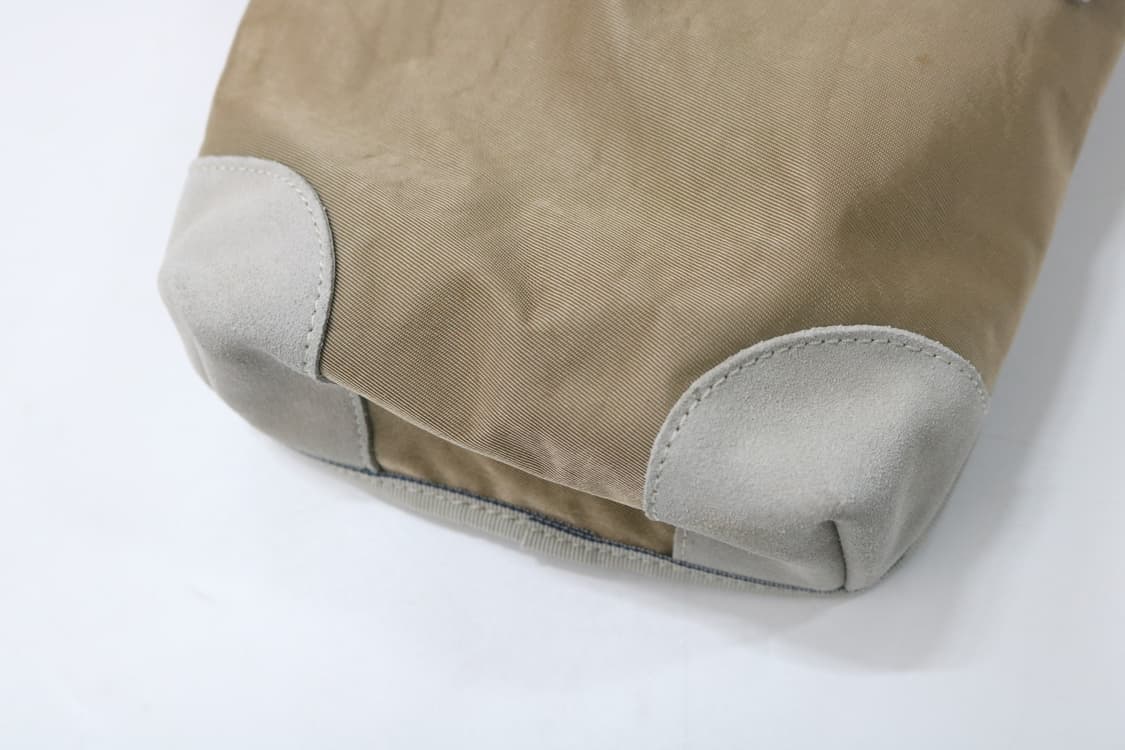 DIESEL 디젤 빈티지 스웨이드 트리밍 나일론 크로스백 베이지 상품이미지5