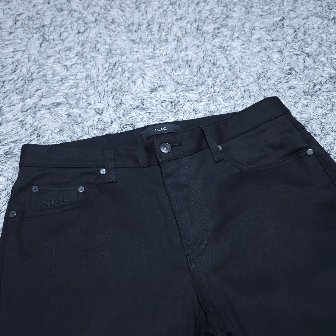 플랙진) 33 남자 블랙진 일자핏 / 왕눈이샵 상품이미지3