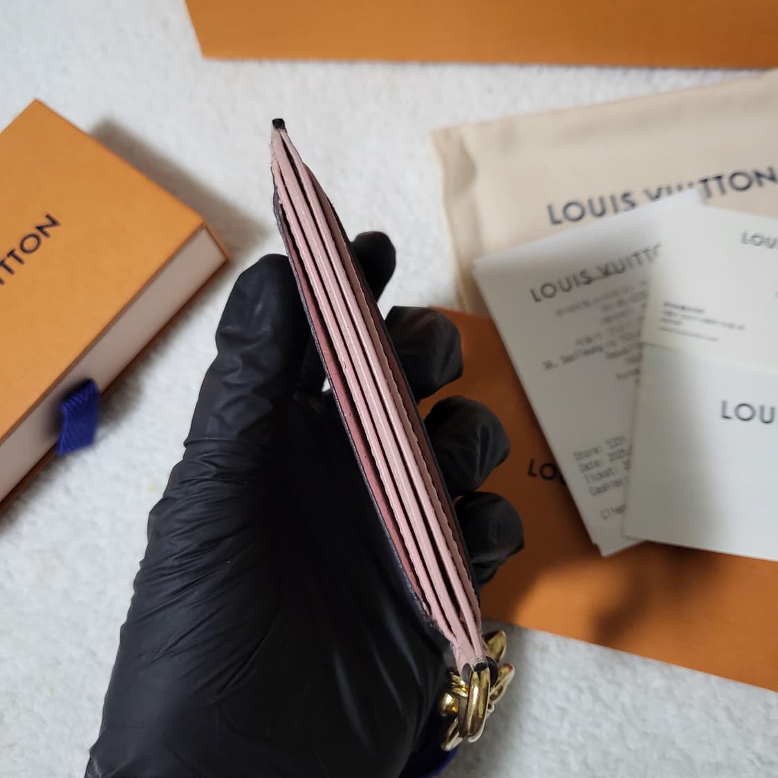 [영수증/풀구성] 루이비통 모노그램 LV 참 카드홀더 카드지갑 상품이미지6