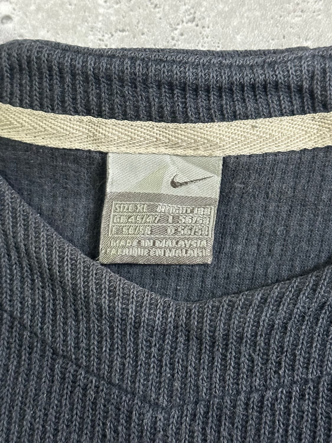 올드스쿨 나이키 블랙 맨투맨 골지 상품이미지4