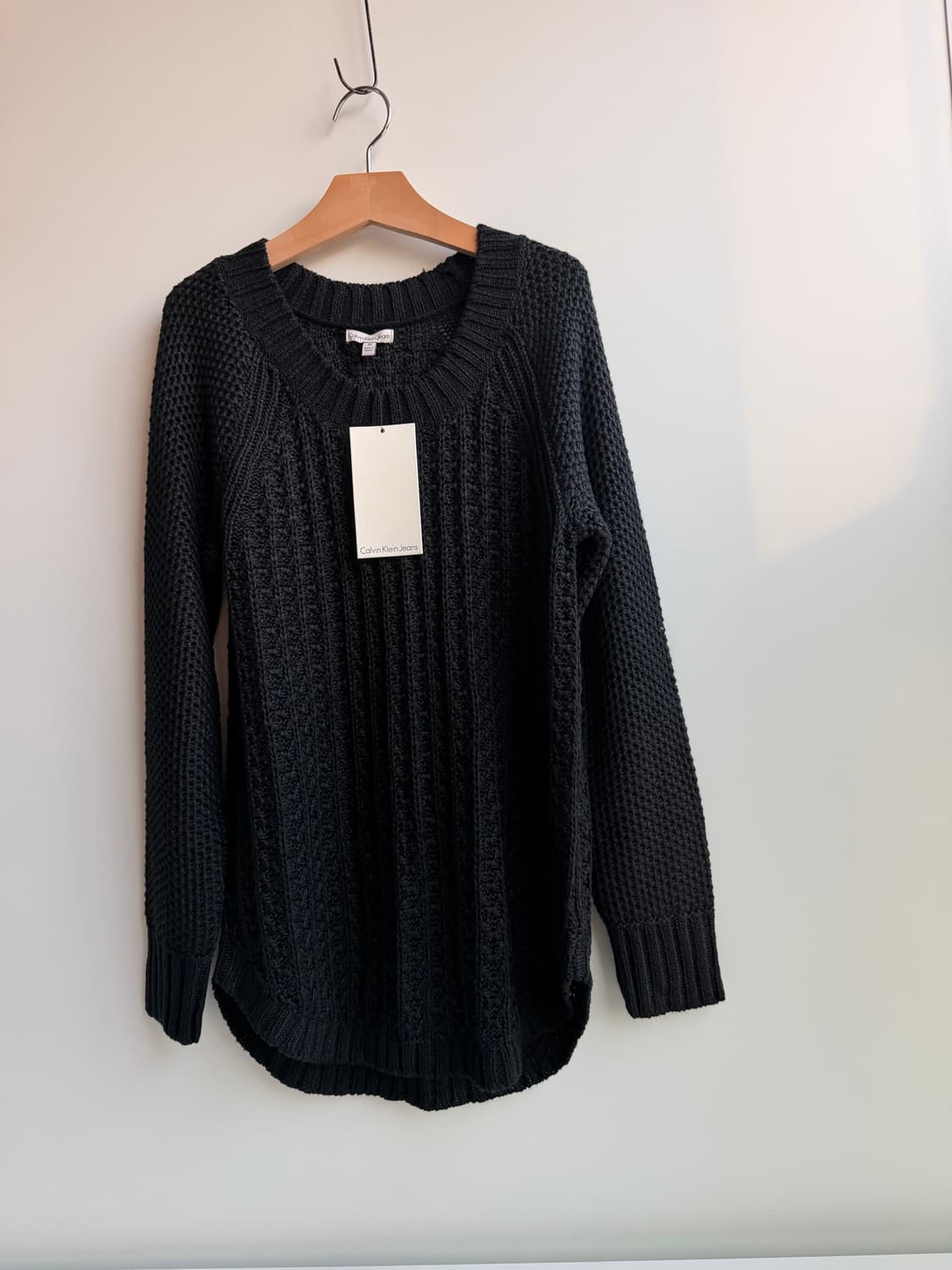 캘빈클라인 진 ((새상품)) 블랙니트  상품이미지5