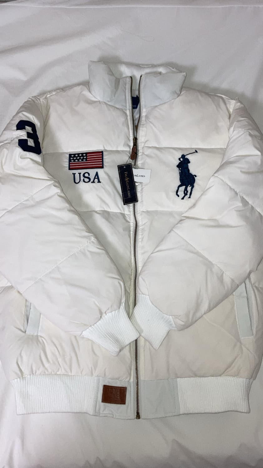 (유일매물) 폴로 빅포니 성조기 패딩 상품이미지2