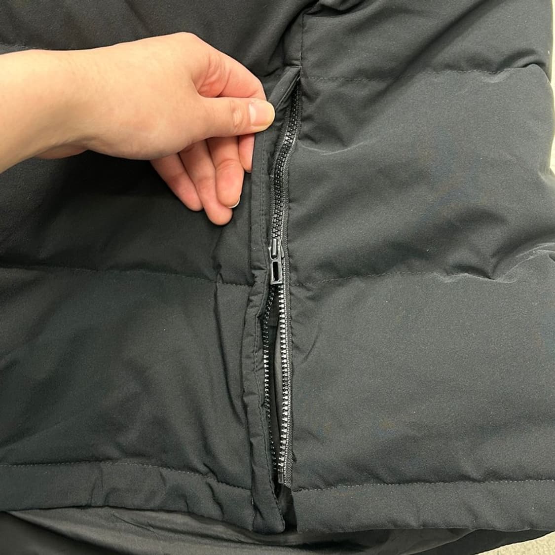 아디다스 삼선 롱패딩 블랙 160 상품이미지5