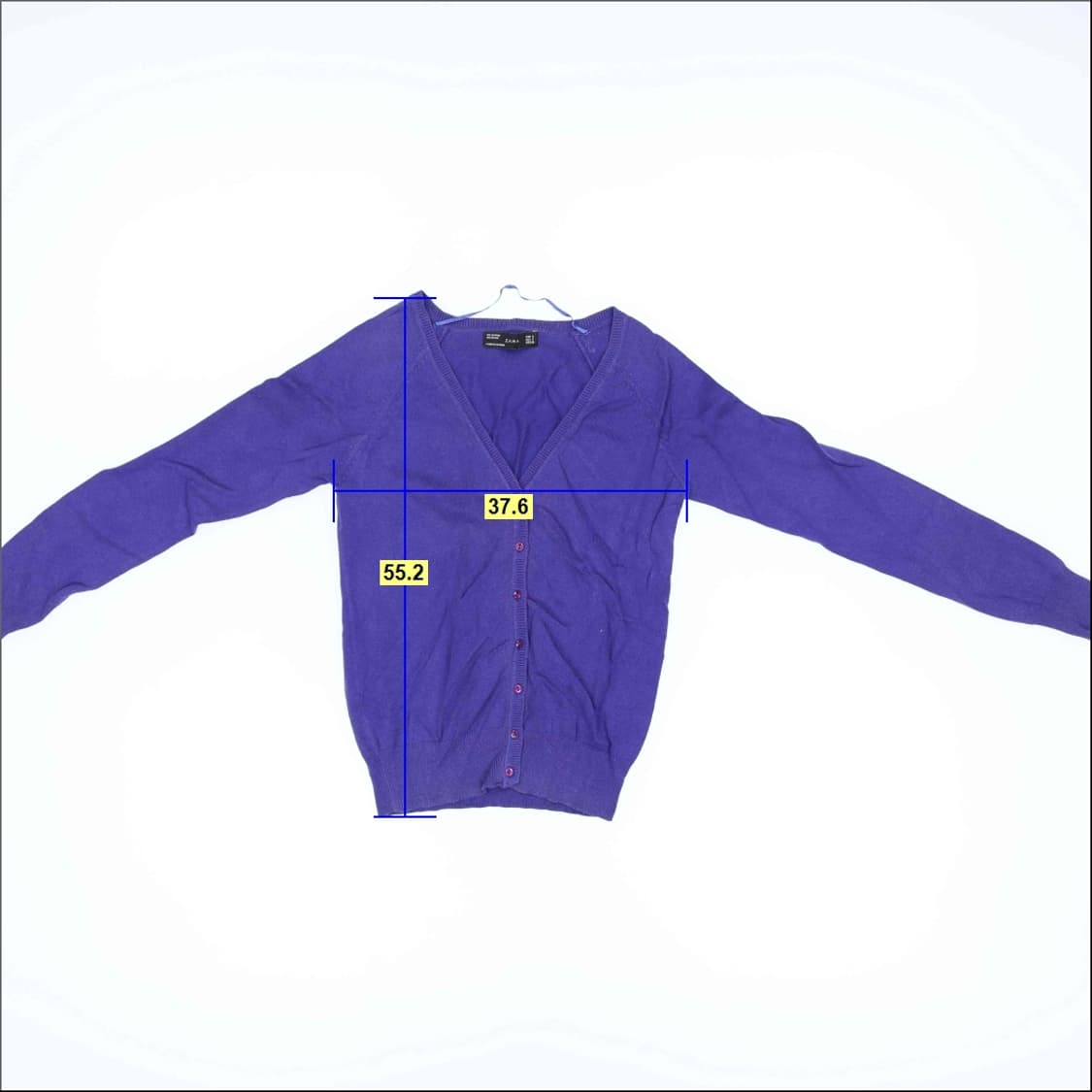 [EUR S] 자라 여성 브이넥 니트 가디건 1215H1 상품이미지5