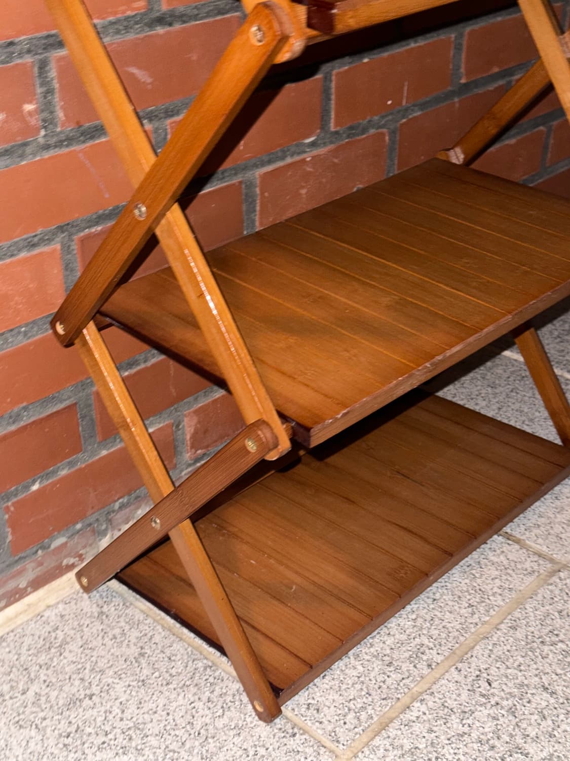 Onceweeklife 4단 우드 캠핑 접이식 선반  상품이미지4