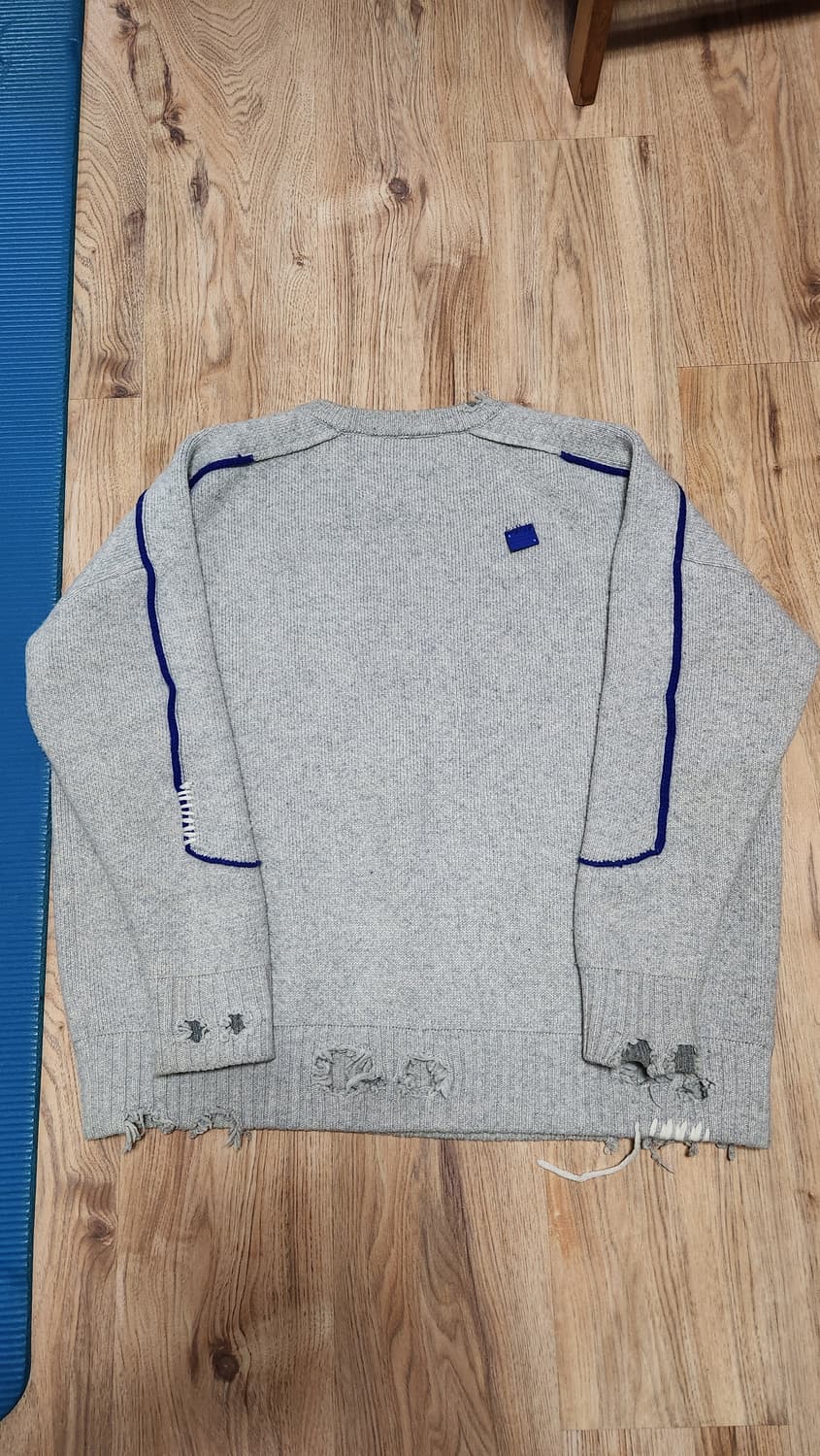 [S-M] 자라 아더에러 오버사이즈 스웨터 긴팔 니트 그레이 회색 맨투맨 상품이미지4