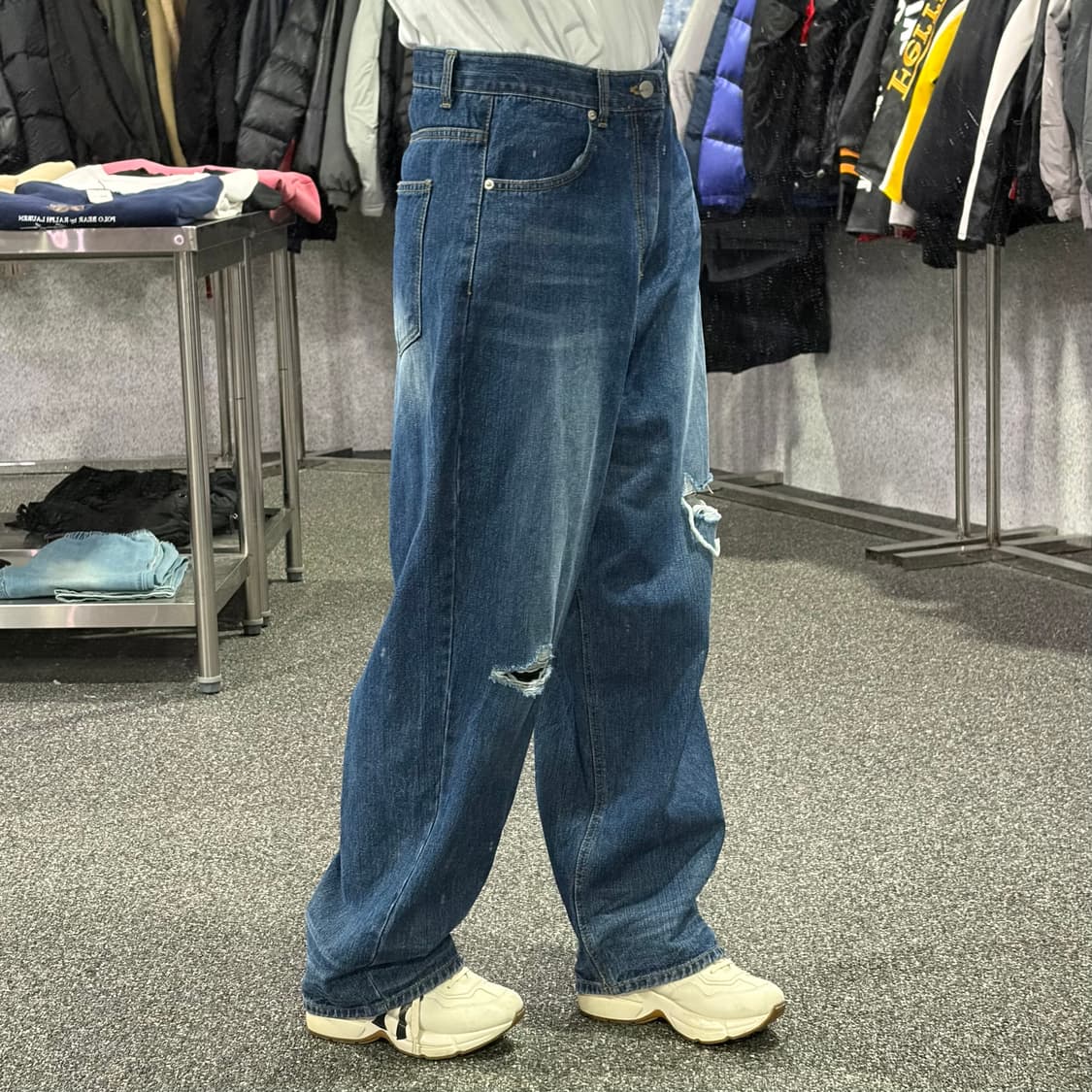 2spoon 워싱 데미지 데님 팬츠 B4089 상품이미지2