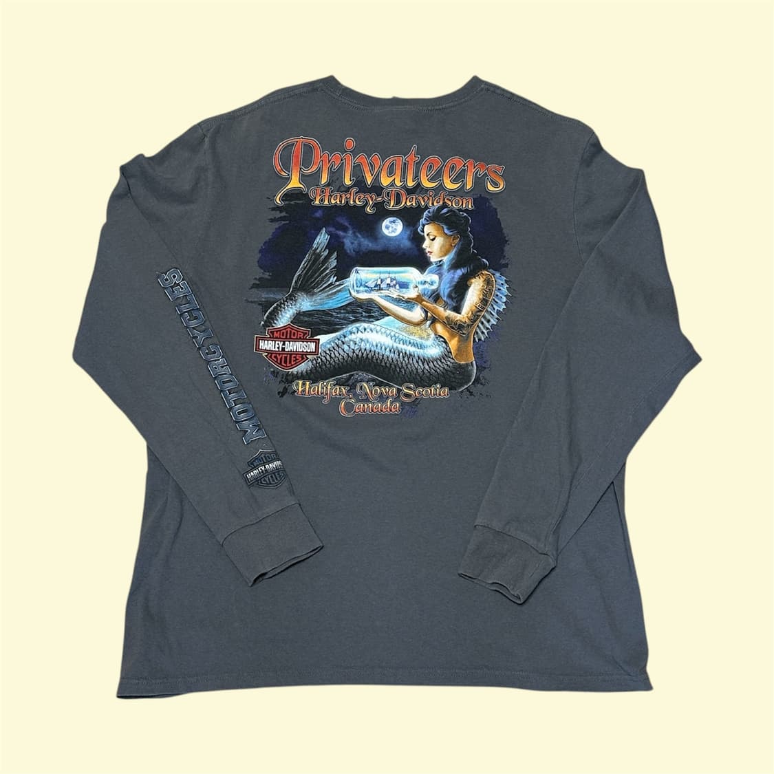 할리 데이비슨 튜블라 포켓 롱슬리브 그레이 XL 상품이미지4