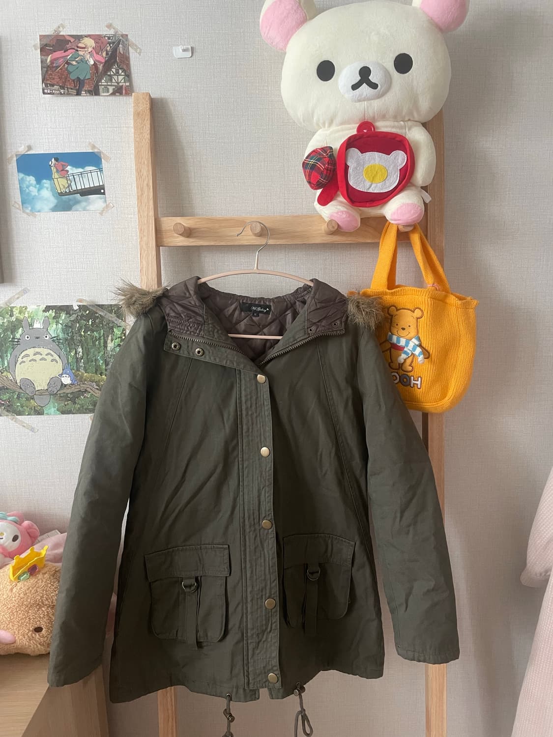 모리걸 빈티지 코튼 점퍼 퍼코트 상품이미지1