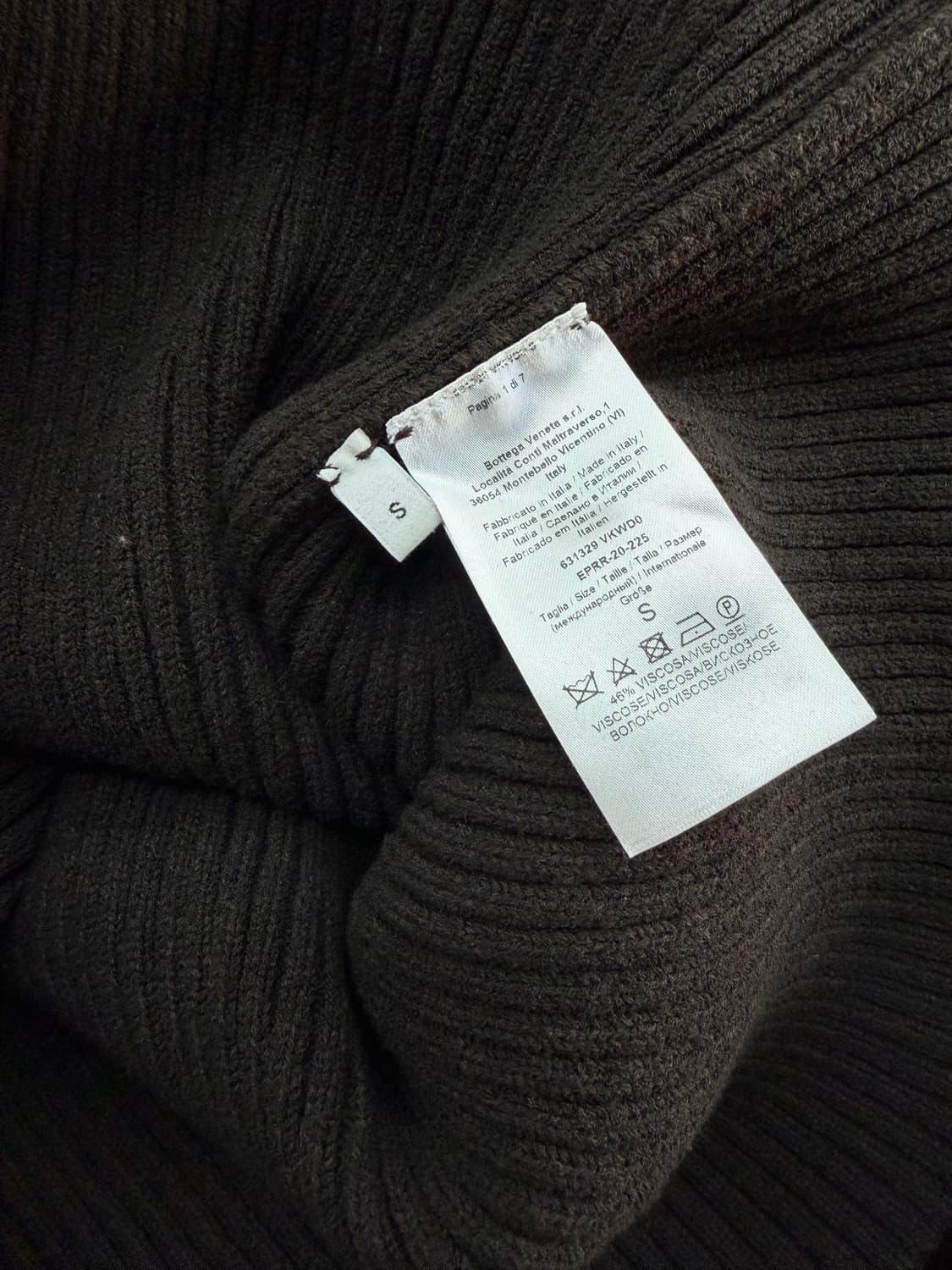 100~105/ 보테가베네타 컷아웃 인트레치아토 리브 니트 상품이미지10