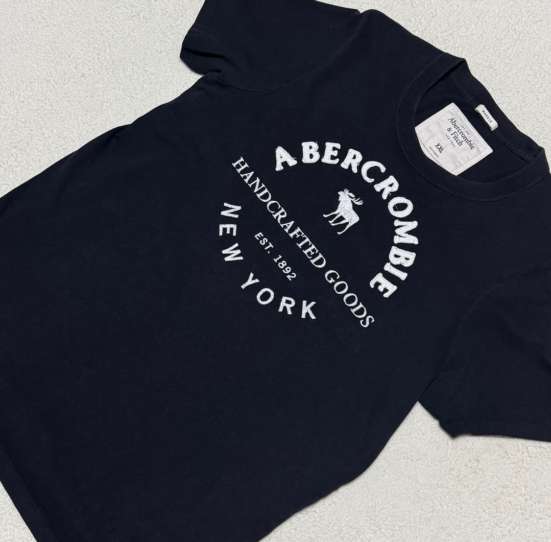 아베크롬비 네이비 순록 반팔 상품이미지3