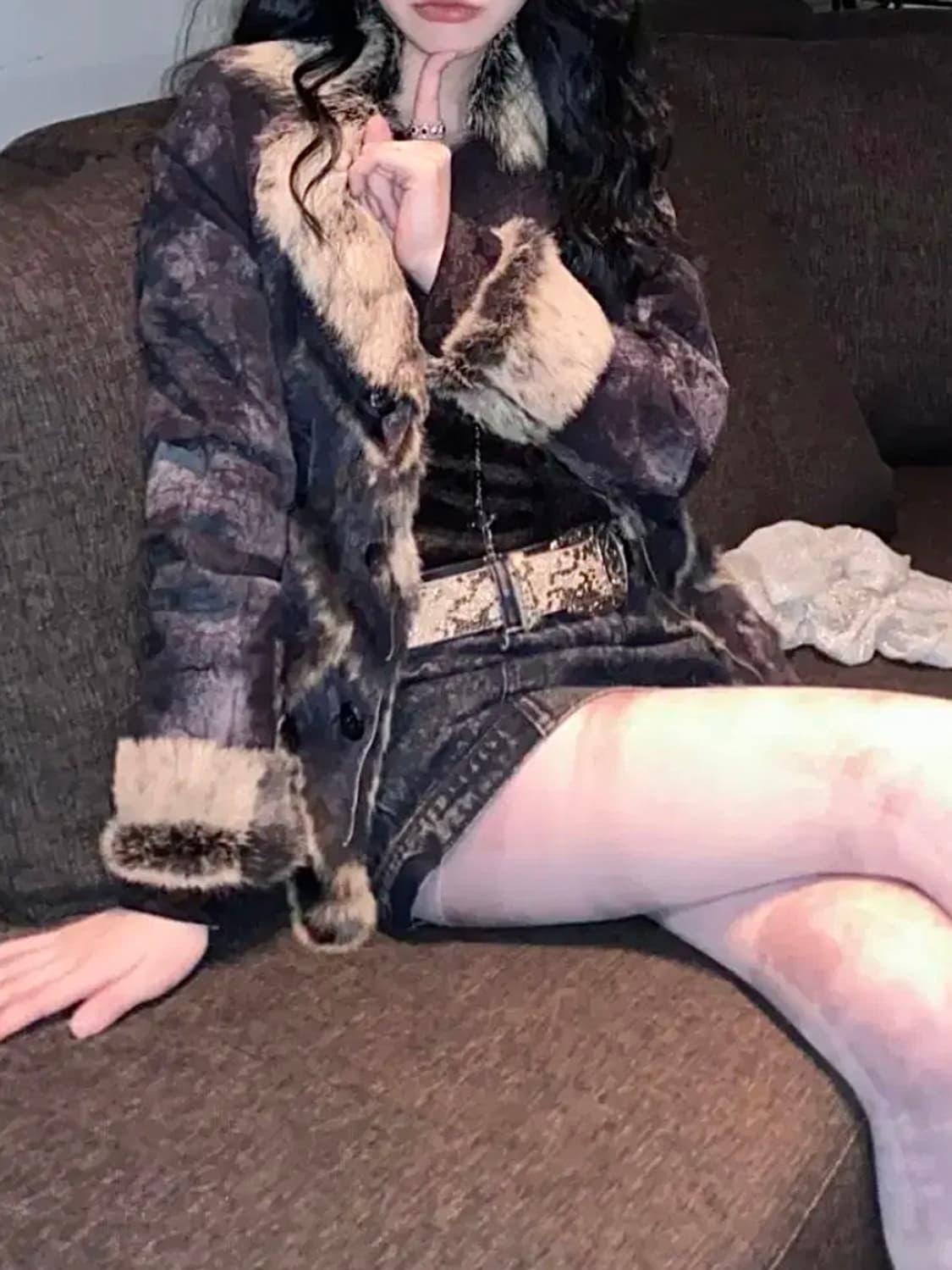 빈티지 무스탕 퍼 자켓 상품이미지5