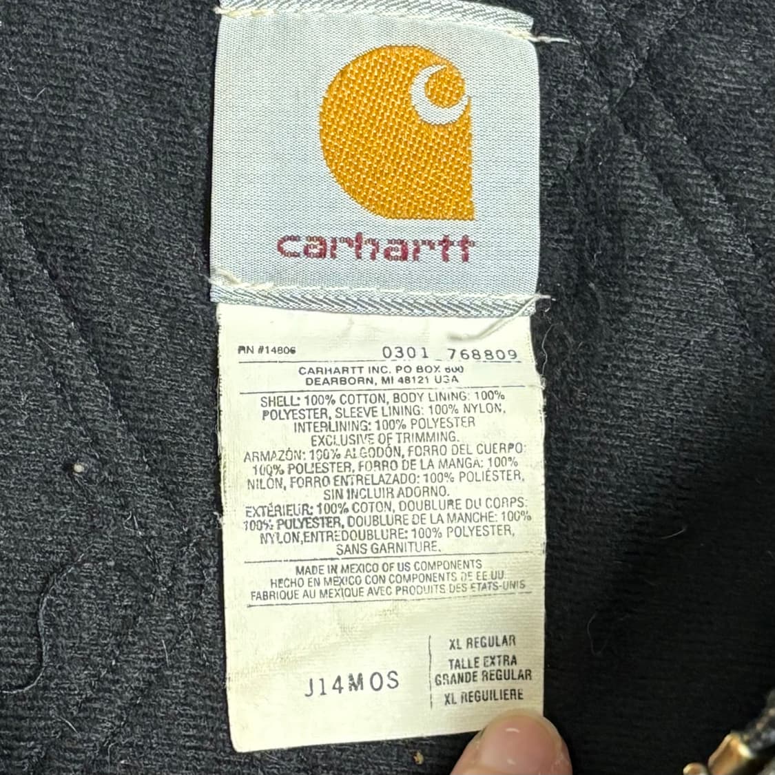 🇲🇽 00s 칼하트 J14 산타페 자켓 모스그린 상품이미지5