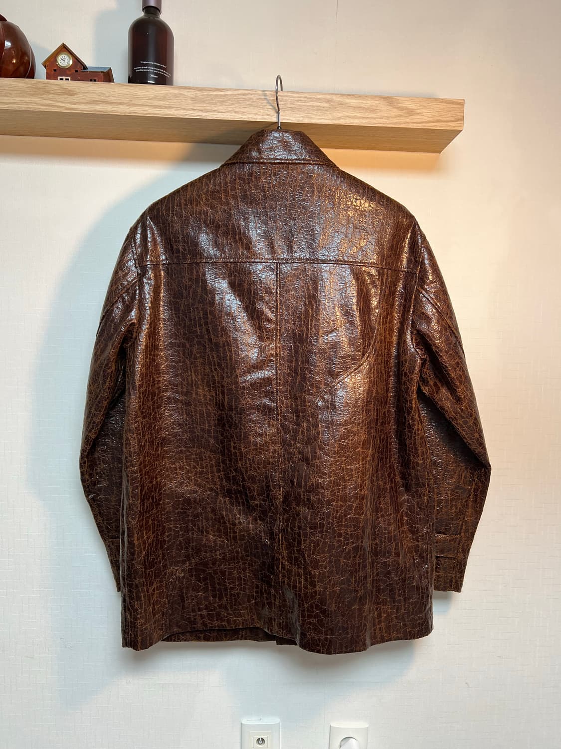 크랙 레더 카코트 상품이미지2