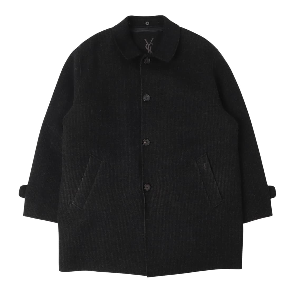 입생로랑 뿌르 옴므 ysl로고 울 하프 코트 상품이미지1