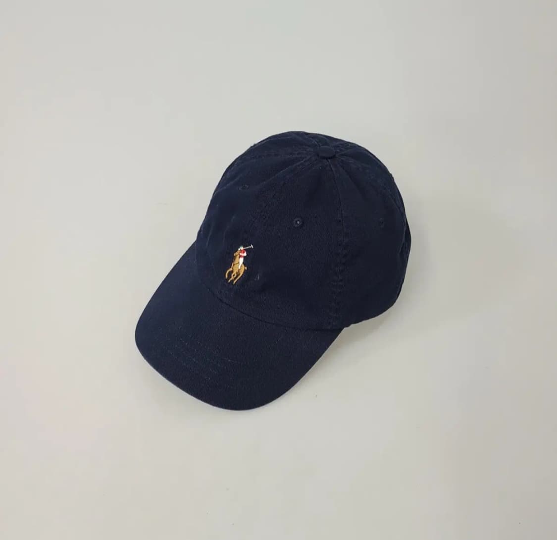 폴로 멀티로고 코튼 볼캡 네이비 OS 상품이미지1