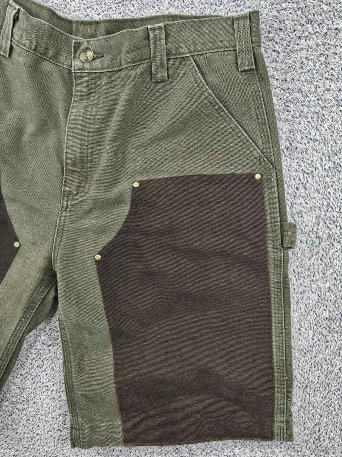 칼하트 덕캔버스 더블니 워크 쇼츠 반바지 커스텀 (36") / 11887 상품이미지6