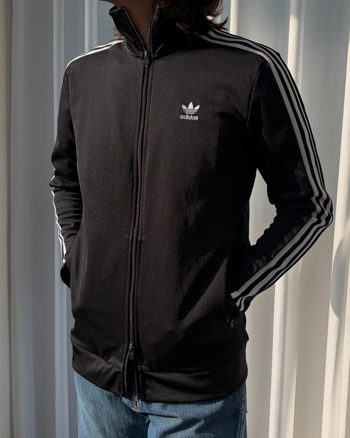 [XL]아디다스 베켄바우어 블랙 트랙탑 져지 상품이미지1