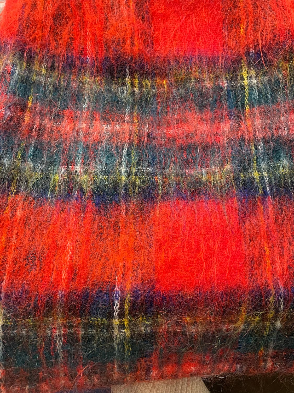 모헤어 타탄 스커트 상품이미지2