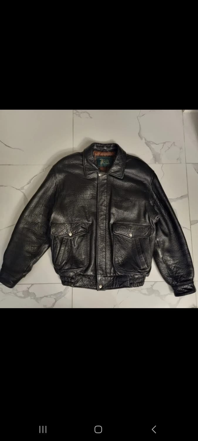 Polo club leather jacket L 상품이미지2