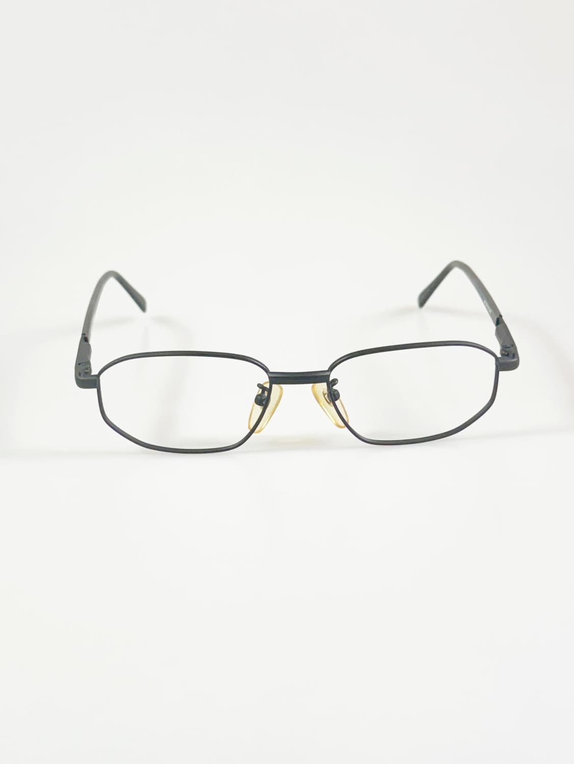 MERIDIAN 맷블랙 슬림 스퀘어 메탈 빈티지 안경 상품이미지2