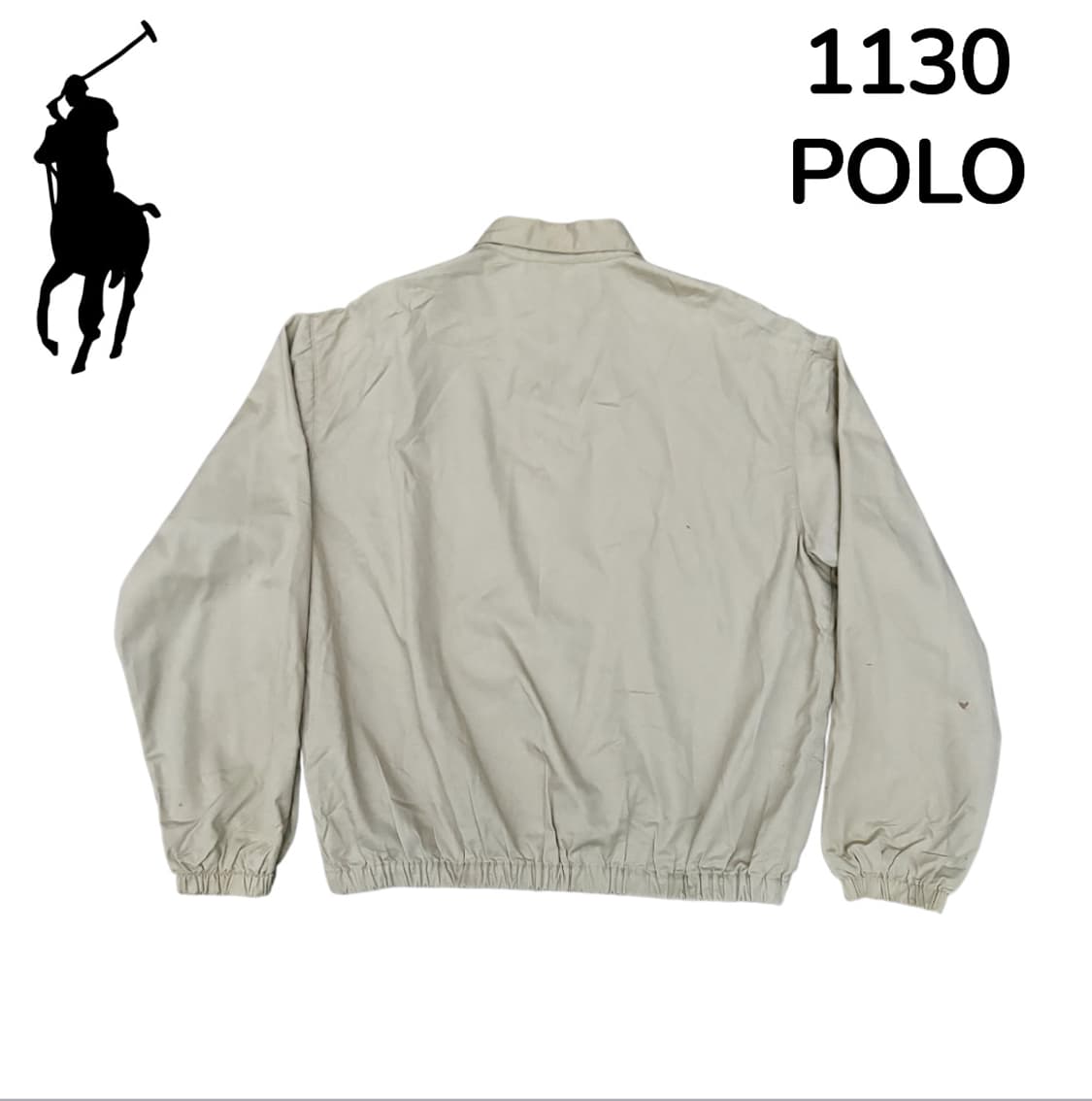 90s 폴로 베이지 블루종 M 상품이미지3