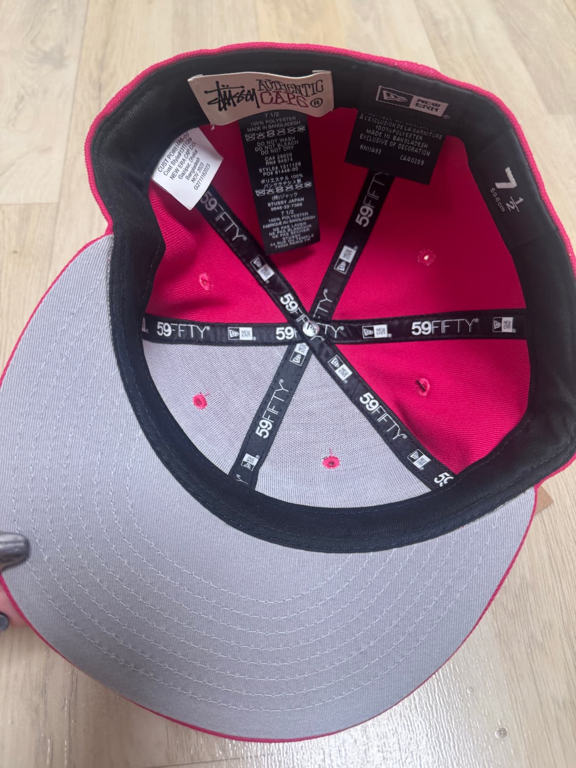 스투시 스냅백 핫핑크 상품이미지3