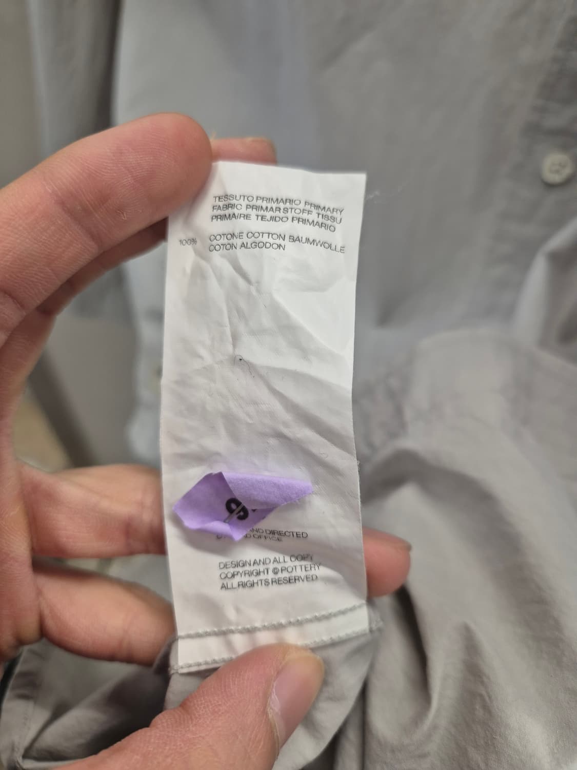 POTTERY 그레이 베이직 셔츠 상품이미지6