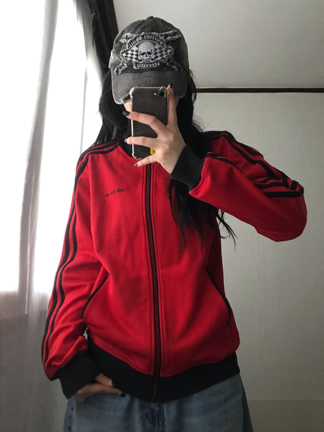 아디다스 블랙 레드 베켄바우어 져지 상품이미지1